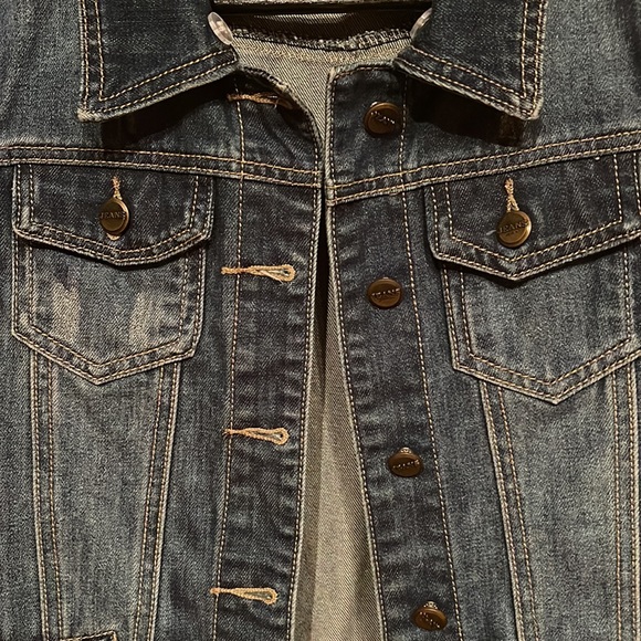 Puzzle Jean Wear Denim Vest- Size Small💙 - Picture 3 of 7